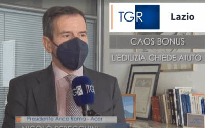Bonus edilizi e cessione del credito. L’allarme dei costruttori al TGR Rai – “Rischio cantieri fermi, fallimento delle imprese e lavori a metà” – Il Presidente Rebecchini: “Intervento rapido del Governo”