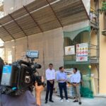 collegamento Rai 1 da cantiere