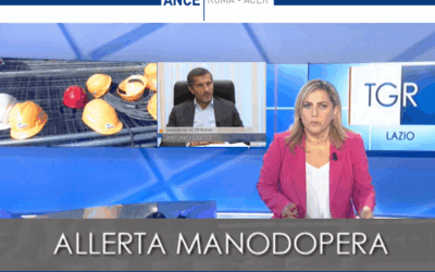 Edilizia, carenza di manodopera nei cantieri. Il Presidente Ciucci alla TGR Rai del Lazio: “Iniziamo a fare fatica. La soluzione può arrivare dal decreto flussi”