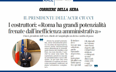 Il Presidente dei costruttori romani, Antonio Ciucci al Corriere della Sera: «Roma ha grandi potenzialità frenate dall’inefficienza amministrativa. Chiediamo al Campidoglio un deciso cambio di passo»