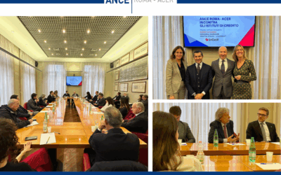 Al via gli incontri di Ance Roma – ACER con gli istituti di credito: in associazione Roberto Fiorini, regional manager Centro Italia di Unicredit. Ciucci: “Per essere anticiclico, il nostro settore ha bisogno di avere le banche al proprio fianco”