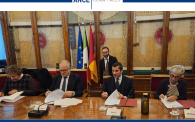 Giubileo. Firmato in Campidoglio il protocollo tra organizzazioni datoriali e sindacati. Il Presidente Ciucci: “Centrale l’applicazione del nostro contratto collettivo. Così si rafforzano sicurezza e legalità, per realizzare le opere nei tempi”