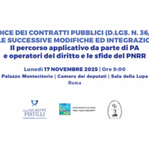 IL CODICE DEI CONTRATTI PUBBLICI evento Camera 17 novembre